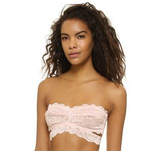 NWOT Free People Deep In The Dark Lace Bandeau